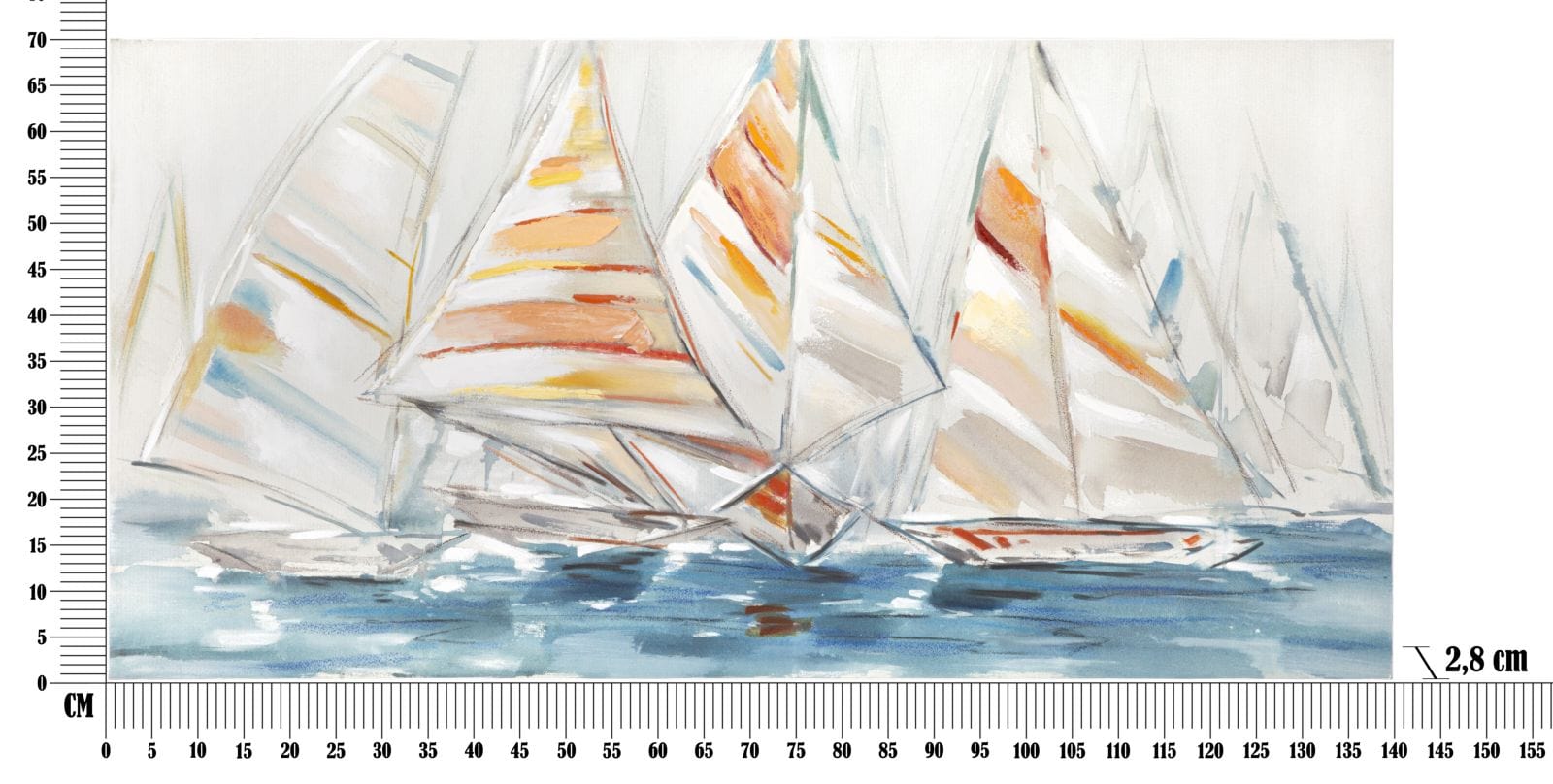 Tablou Canvas Reggata Multicolor, 140 x 70 cm (5)