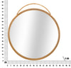 Oglinda decorativa din metal, Panama Round Maro, l80xH88 cm (5)