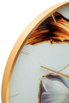 Ceas de perete din sticla, Rose Multicolor, Ø60 cm (3)