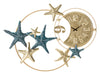 Ceas de perete din metal, Sea Star Multicolor, l91,4xH67,3 cm