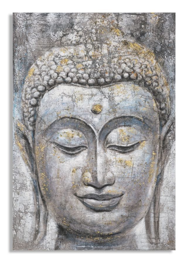 Tablou Canvas Face Buddha Light -A- Multicolor, 80 x 120 cm
