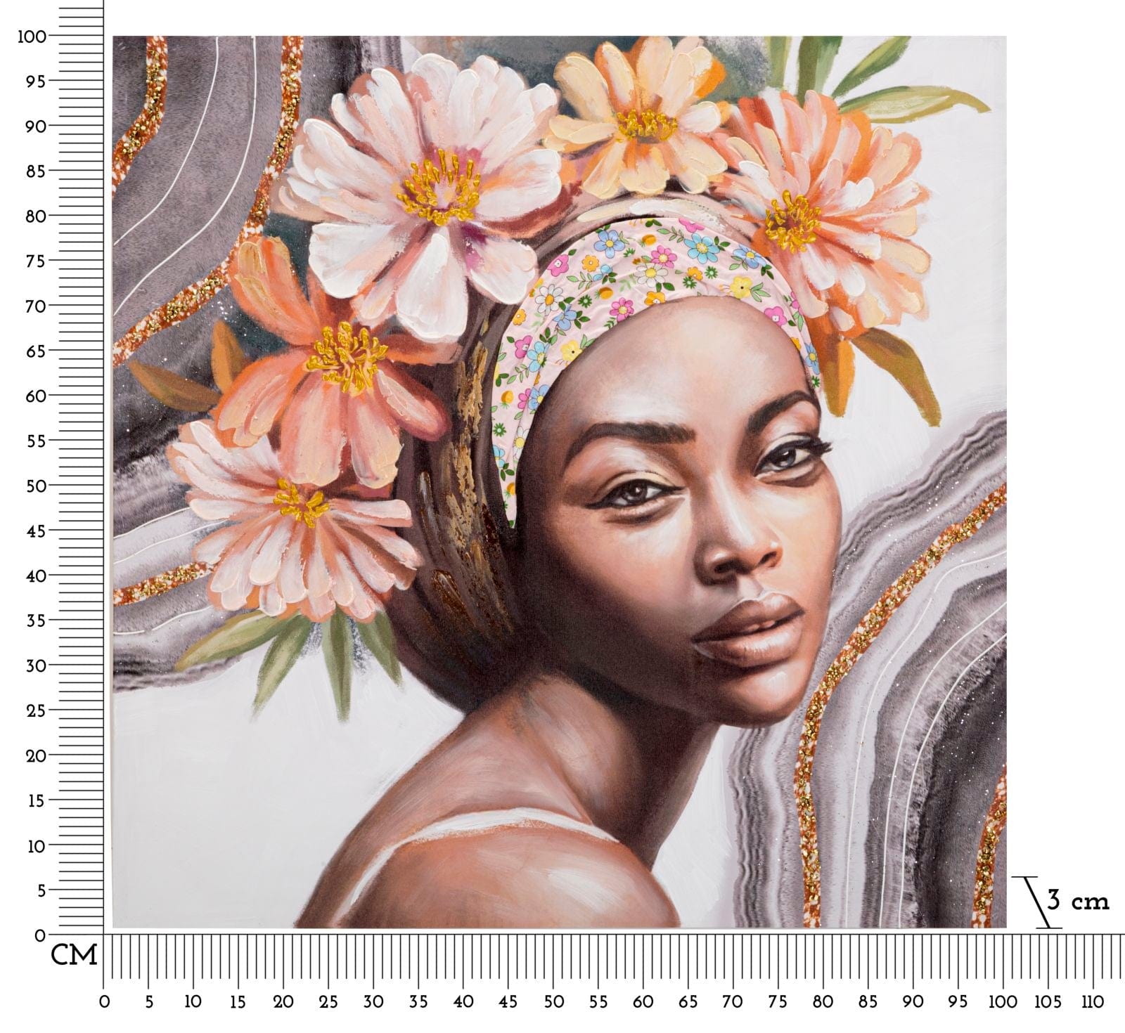 Tablou Canvas Naomi -A- Multicolor, 100 x 100 cm (5)