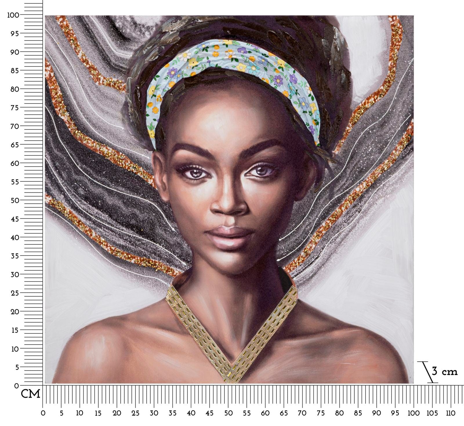 Tablou Canvas Naomi -A- Multicolor, 100 x 100 cm (6)