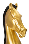 Decoratiune din polirasina, Horse Glam Tall Auriu / Negru, Ø18,5xH50 cm (4)