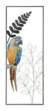 Decoratiune de perete din metal, Parrot Multicolor, l28,6xA2,5xH74,3 cm