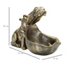 Decoratiune din polirasina, Hipopotamus Auriu Antichizat, L30xl16xH22 cm (8)