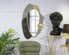 Decoratiune metalica de perete, cu oglinda, Art Multicolor, l55,9xA5,7xH90,8 cm (4)