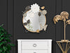 Decoratiune metalica de perete, cu oglinda, Tonis Multicolor, l74,9xA7xH66 cm (4)