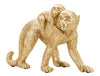 Decoratiune din polirasina, Monkey Mom Auriu, L29,5xl11,5xH18,5 cm (1)