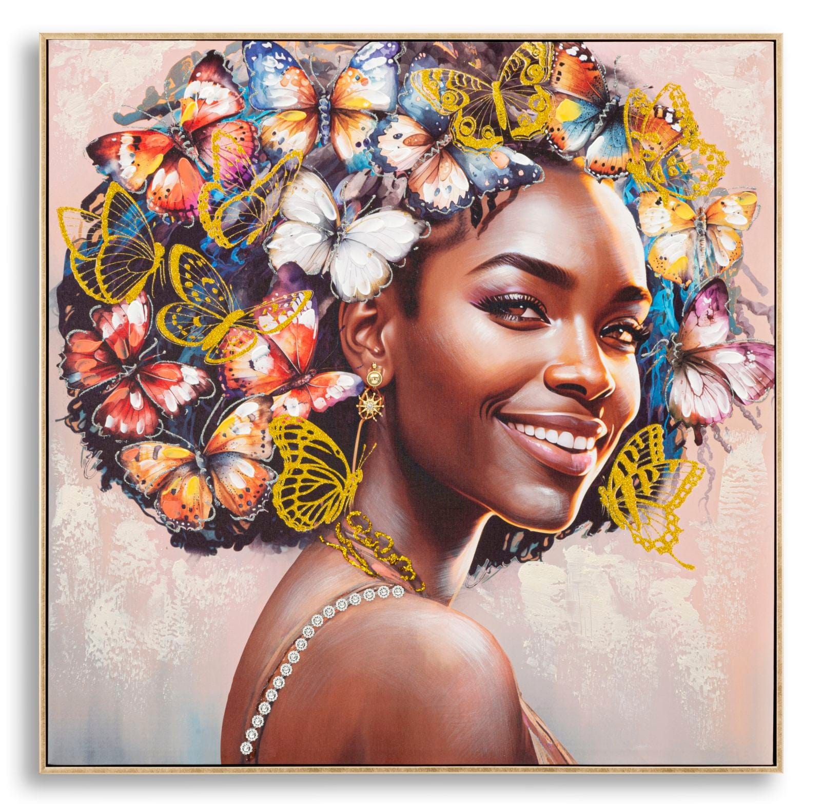 Tablou Framed Tara -A- Multicolor, 82 x 82 cm