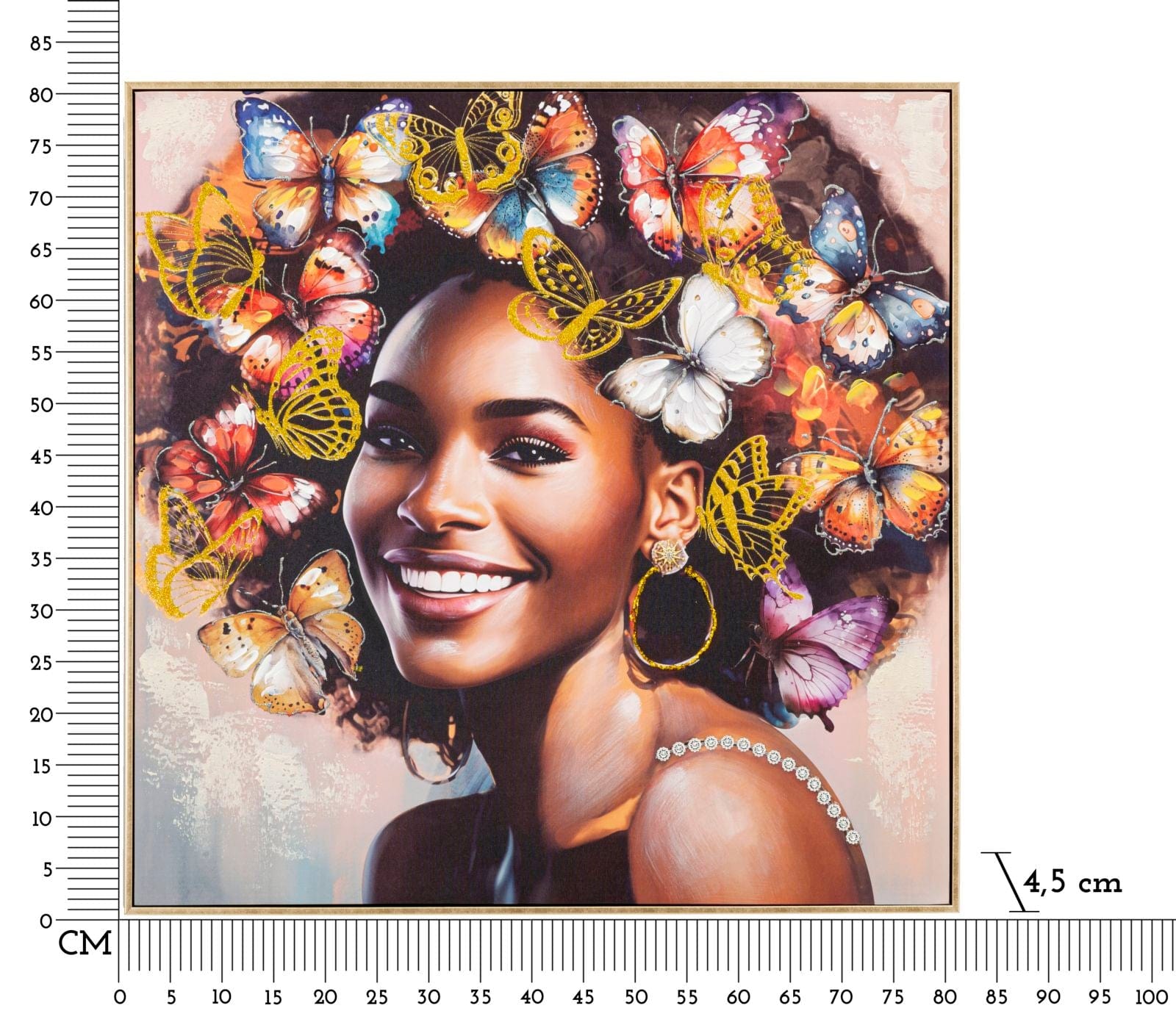 Tablou Framed Tara -B- Multicolor, 82 x 82 cm (5)