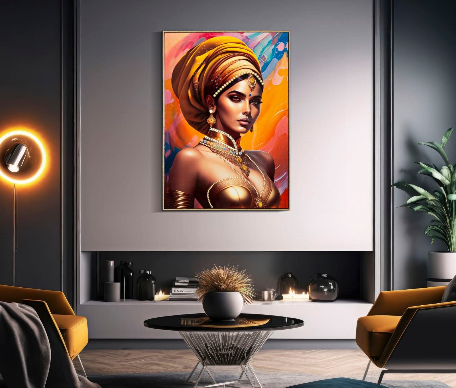 Tablou Framed Samira -A- Multicolor, 72 x 102 cm (6)