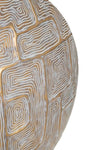 Vaza decorativa din polirasina, Eclips Auriu / Alb, L48xl13xH44,5 cm (2)