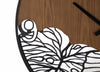Ceas de perete Wood Negru / Maro, Ø60 cm (1)