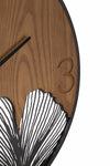 Ceas de perete Super Wood Negru / Maro, Ø60 cm (1)