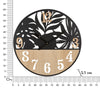 Ceas de perete Palm Negru / Maro, Ø60 cm (5)