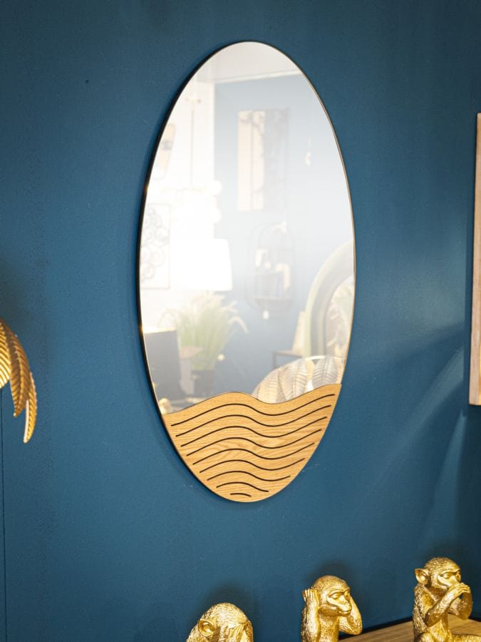 Oglinda decorativa din MDF, Lines Multicolor, l50xH80 cm (4)