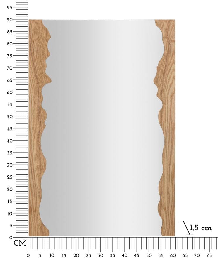 Oglinda decorativa din MDF, Shape Natural, l60xH90 cm (5)