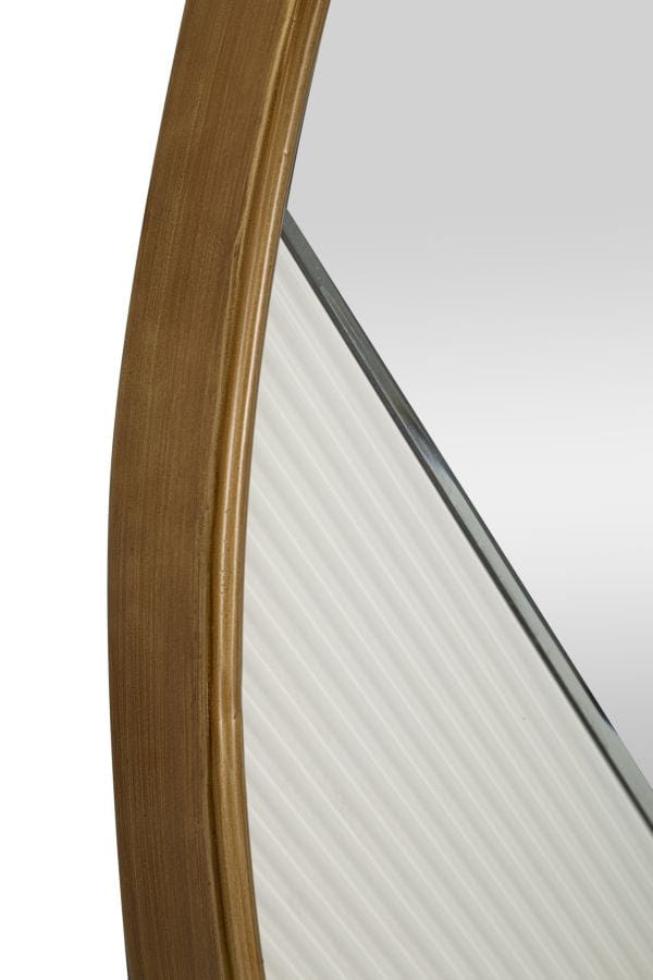 Oglinda decorativa din MDF, Tolosa Alb / Auriu, Ø80 cm (4)
