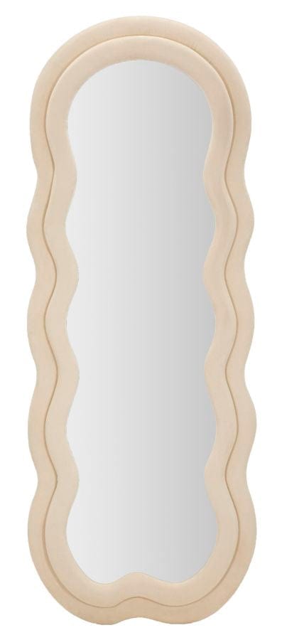 Oglinda decorativa din MDF, Miki Crem, l60xH160 cm