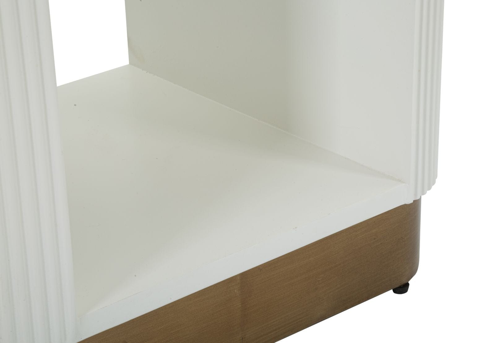 Noptiera din lemn, cu 1 sertar, Tolosa Alb / Maro / Auriu, l48xA40xH62 cm (7)