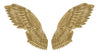Set 2 decoratiuni din metal, Super Wings Auriu, l60xA8xH146 cm