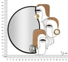 Oglinda decorativa din MDF, Picassy Negru / Maro / Auriu, l83xH80 cm (5)