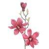 Set 10 fire flori artificiale, Magnoli Roz / Verde, H69 cm (2)