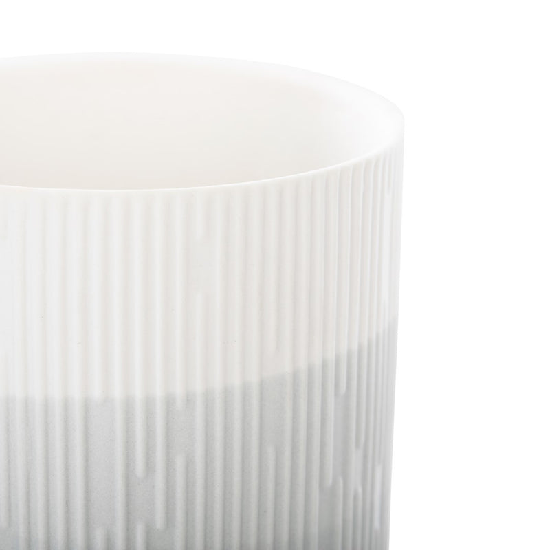 Suport lumanare din ceramica, Fino Gri, Ø9xH9,8 cm (1)