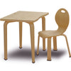 Set masa si scaun din pal, pentru copii, Pearl Kids Natural, L60xl40xH53 cm (4)