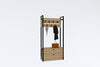 Suport din pal pentru haine si incaltaminte, cu 2 usi, Manolya Stejar Sapphire / Negru, l90xA33xH180 cm (2)