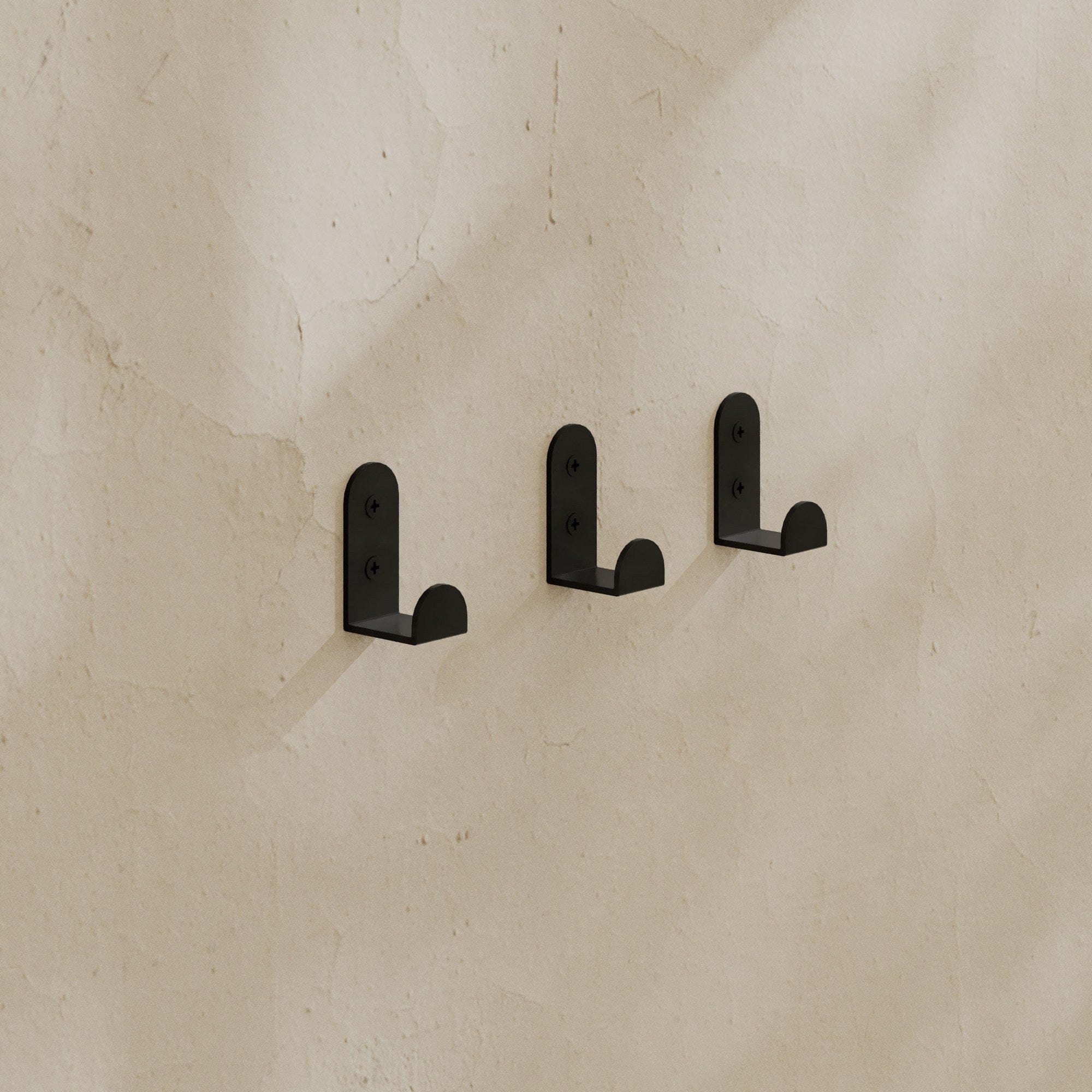 Carlig pentru perete din metal, Leny Negru, l2xA2,6xH4,7 cm (2)