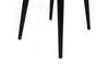 Set 4 scaune tapitate cu stofa si picioare din lemn, Alfa 438-V4 Velvet Gri / Negru, l50xA49xH90 cm (3)