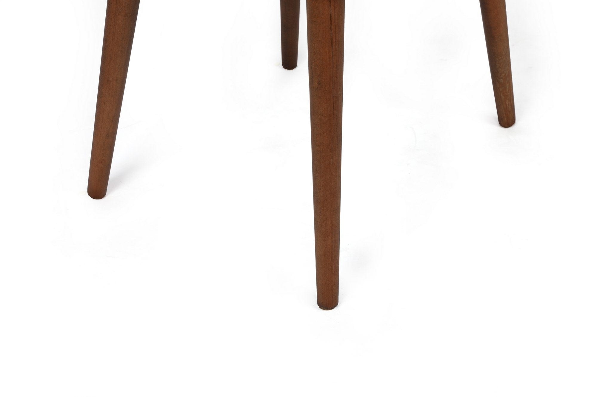 Set 2 scaune tapitate cu stofa si picioare din lemn, Alfa 468-V2 Velvet Gri / Nuc, l50xA49xH90 cm (3)