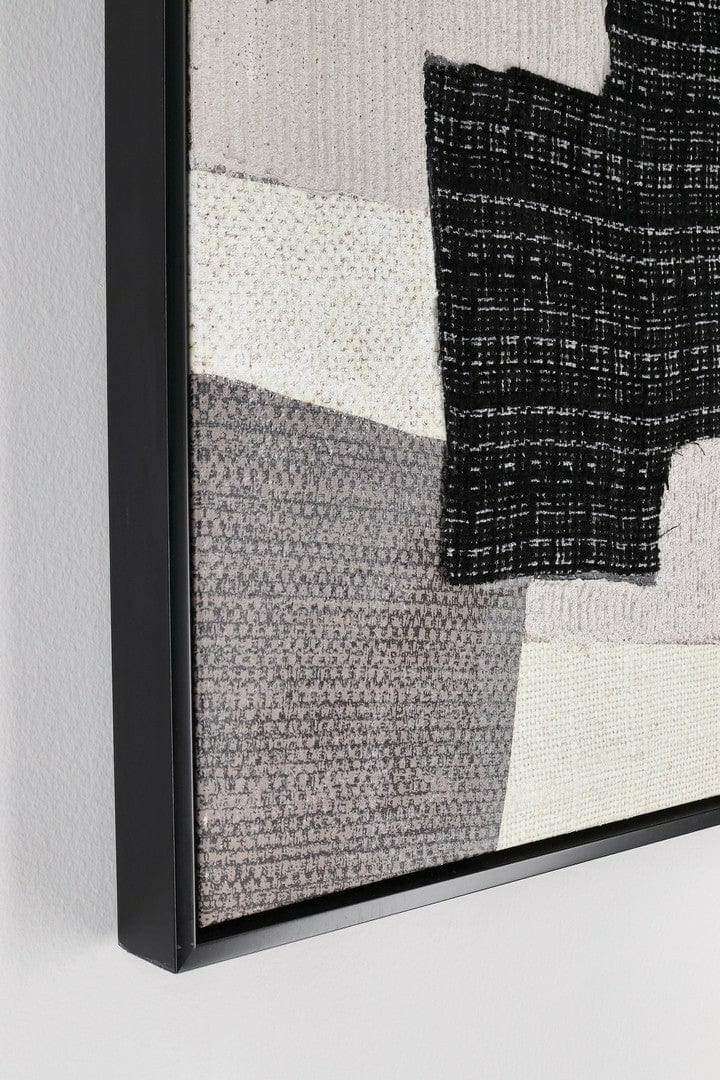 Tablou W-Frame Fabric F90 Alb / Negru, 82,6 x 122,6 cm (2)
