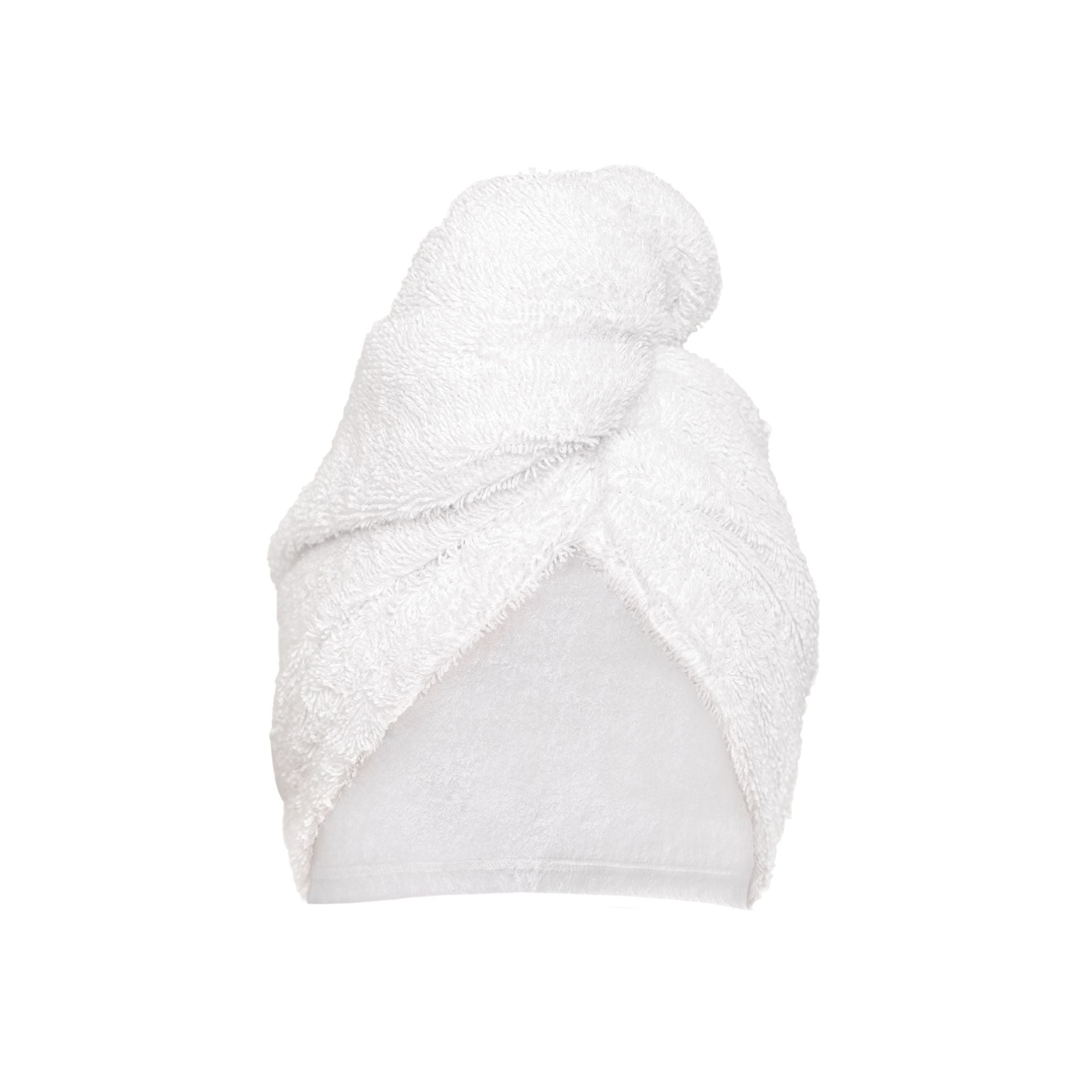 Prosop tip turban din bumbac, New Plus Alb, 75 x 23 cm