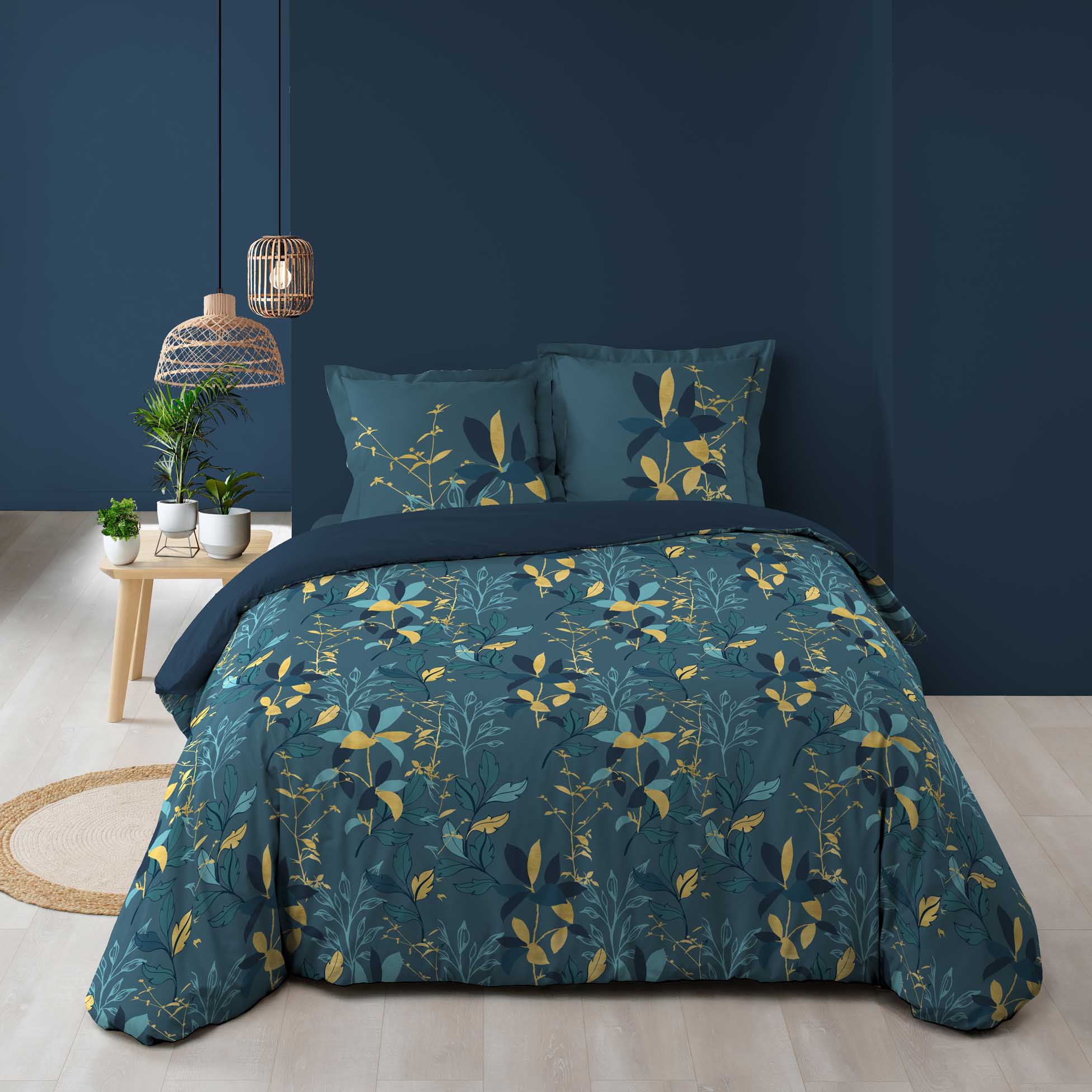 Lenjerie de pat din bumbac, Graminella Multicolor, 240 x 220 cm