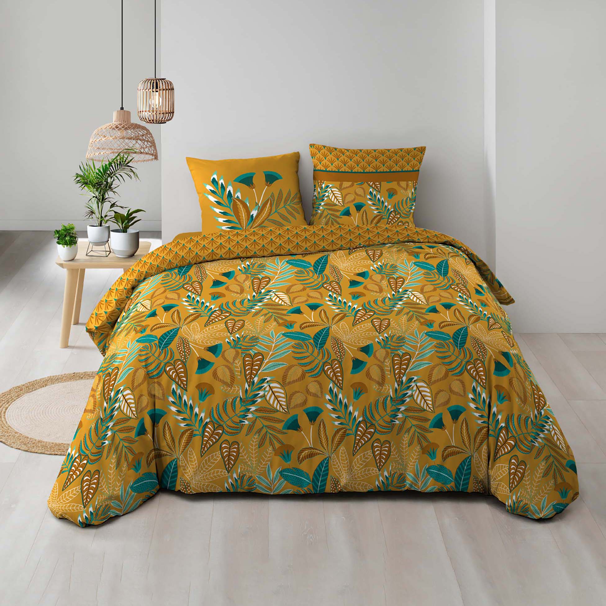 Lenjerie de pat din bumbac, Tilda Multicolor, 260 x 240 cm (3)