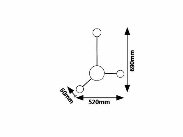RabaLux Aplica Amadeo 6259 Negru