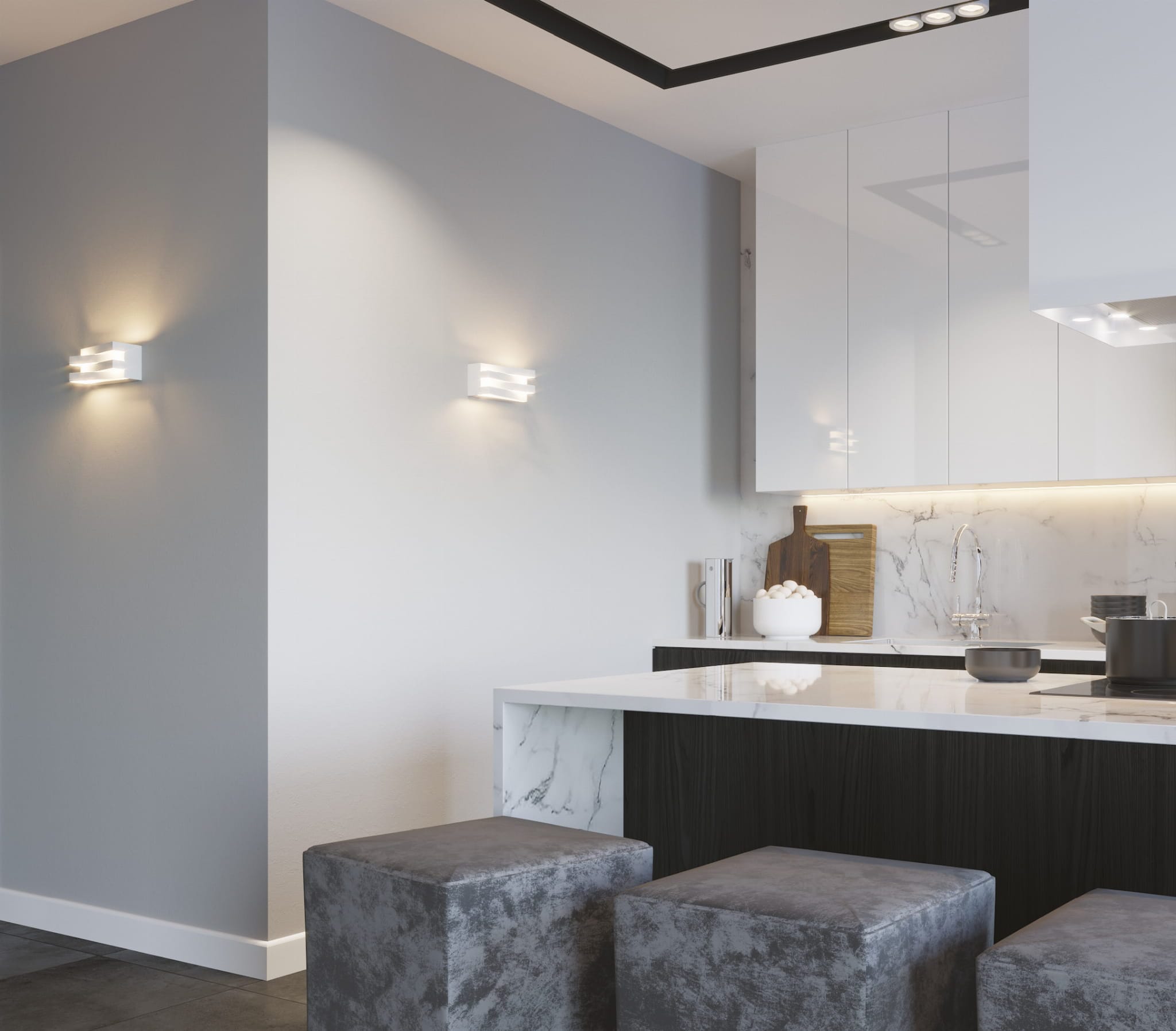 Maxlight Aplica Araxa W0177 Alb