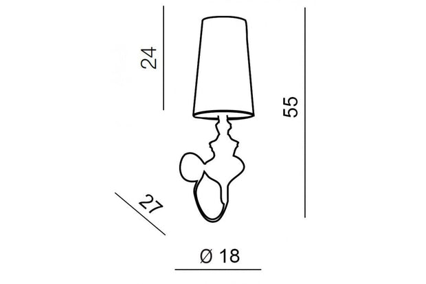 Azzarddo Aplica Baroco Argintiu, AZ0308