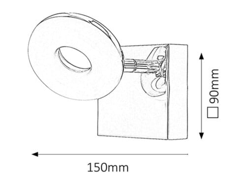 RabaLux Aplica Beata 5716 Crom / Alb