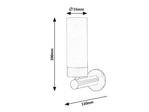 RabaLux Aplica Betty 5745 Bronz / Alb