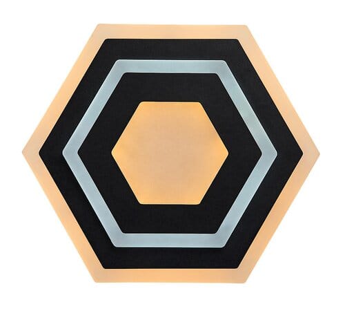 RabaLux Aplica Bitsi 71113 Negru / Alb