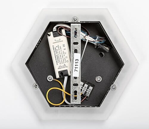 RabaLux Aplica Bitsi 71113 Negru / Alb