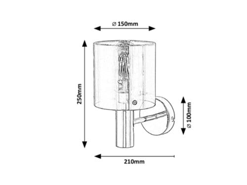 RabaLux Aplica Donati 5248 Crom / Fumuriu