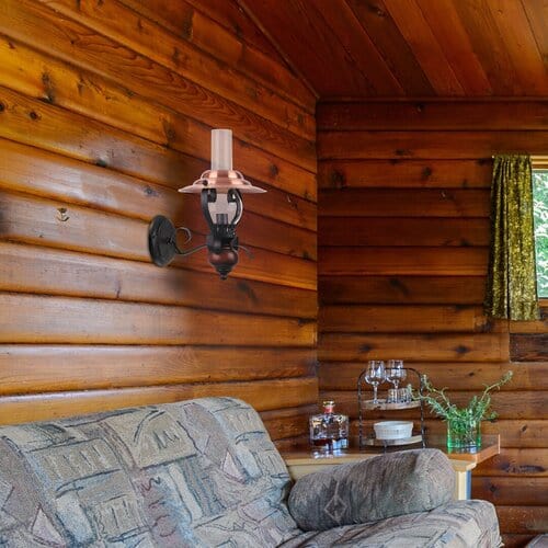 RabaLux Aplica Enna 7868 Negru / Transparent