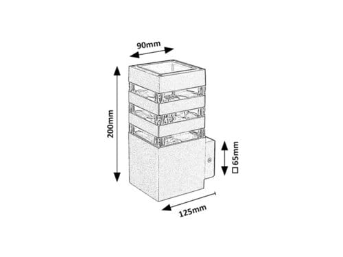 RabaLux Aplica exterior Ankara 7379 Antracit / Transparent