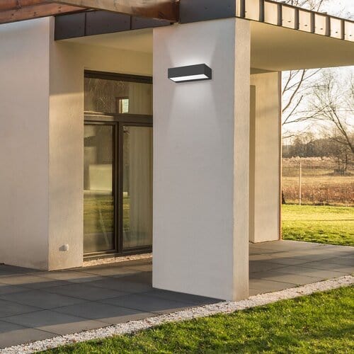 RabaLux Aplica exterior Halden 7935 Negru / Alb