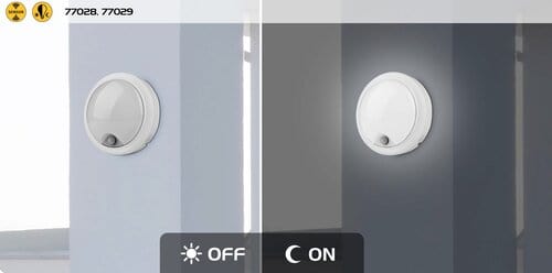 RabaLux Aplica exterior Hitura 77028 Negru / Alb